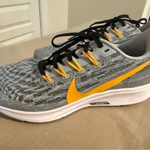 Nike Pittsburgh Steelers Zoom Gray with Yellow Accents Sneakers
